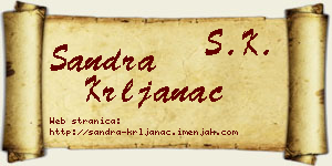 Sandra Krljanac vizit kartica